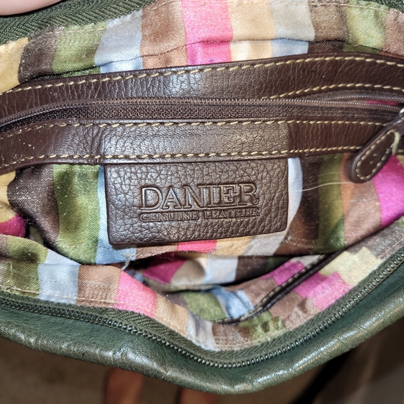 Danier Handbags - Danier Green Leather Bag